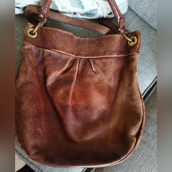 Marc by Marc Jacobs Classic Q Hillier Hobo Distressed Leather Shoulder/Hand Bag - Picture 5 of 12